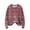 Hot Pink, variant on Long Sleeve Pullover Sweaters For Women O Neck Casual Cute Printing Knit Oversized Sweater for Fall and Winter, Christmas Snowflake Print, Cozy and Festive, Christmas Sweaters for Women ,Red,S