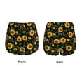thumbnail image 3 of Cauagu Sunflowers3 Print Women's 2 in 1 Running Shorts Athletic Workout Gym Yoga Shorts Running Shorts for Women-Large, 3 of 7