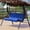 Blue, variant on ANGGREK Outdoor Swing 3‑Seat Chair Waterproof Cushion Replacement for Patio Garden Yard