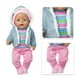 thumbnail image 5 of Juguetes Para Niño Suéter de invierno para muñeca de 18 pulgadas, abrigo grueso, conjunto de tiras de colores, mono, accesorios de ropa para muñeca renacida Juguetes Para Bebe 1 Año, 5 of 6