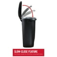 thumbnail image 2 of Rubbermaid Premium Slow Close Step-On Wastebasket, Black, 13 Gallon, 2 of 10