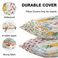 thumbnail image 6 of Outdoor Waterproof Pillow Covers Pack of 2, Summer Fruit Pineapple Watermelon Watercolor Flower Fruit Decorative Throw Pillowcases Cushion Covers for Garden Patio Tent Sofa Couch, 20x12 inch, 6 of 8
