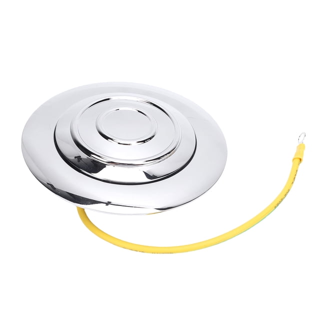Botón De Bocina Para Volante Banjo, Botón De Bocina De Aluminio Pulido Para Volante De 9 Pernos 121806A Fácil Instalación Larga Vida útil Para La Mayoría De Los Vehículos