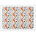 thumbnail image 1 of Animal Bath Mat, Bunch of Deep Sea Elements with Screw Shell Crabs Urchin Oyster Coral Ammonit Print, Non-Slip Plush Mat Bathroom Kitchen Laundry Room Decor, 29.5 X 17.5 Inches, Multicolor, Ambesonne, 1 of 2