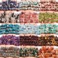 thumbnail image 2 of Cuentas de granate natural, amatista, aguamarina, cuentas irregulares con forma de grava para hacer joyas, pulseras de bricolaje, 3-5 mm, 5-8 mm, 2 of 5