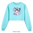 thumbnail image 5 of Sudadera con capucha para adolescentes y niñas, informal, con estampado de melodía Kuromi, de manga larga, con dibujos animados, para otoño, 5 of 5