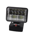 thumbnail image 2 of Luz de trabajo LED, 18V 11-15W Luz de trabajo recargable LED Luz de trabajo magnética portátil Luz de inundación Herramienta al aire libre Convertir para Metabo Batería de litio de 18V para acampar, 2 of 8