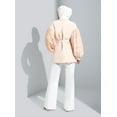thumbnail image 4 of Beige - Fully Lined - Shawl Collar - Jacket - Refka, 4 of 5