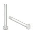 thumbnail image 1 of 20Pcs M3x25mm Threaded Nylon Phillips Cross Pan Head Machine Screws Bolts Clear, 1 of 6