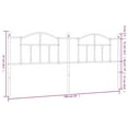 thumbnail image 2 of vidaXL Metal Headboard Black 193 cm, 2 of 4