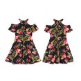 thumbnail image 4 of Vestido Acampanado Sin Espalda Con Cuello Halter De Verano De Cóctel De Gasa Para Mujer (Negro L)-205999.06 Tmvgtek Mujer, 4 of 9