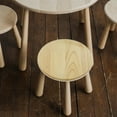 thumbnail image 4 of Raindrops Round Chair Seating Part Stool Wood Seating Part 1Set for Home Kitchen, 4 of 6