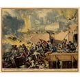 thumbnail image 2 of De Hooghe 17x15 White Modern Wood Framed Museum Art Print Titled - Vienna Austria Siege 6 - DeHooghe 1683, 2 of 4