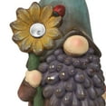thumbnail image 6 of Alpine Corporation 18"H Solar Gnome Holding Flower with Hat Garden Statue, 6 of 12