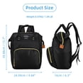 thumbnail image 2 of PouchPort Diaper Bag Backpack, Large Portable Baby Travel Backpack with Insulated Bottle Pocket, Black, 2 of 8