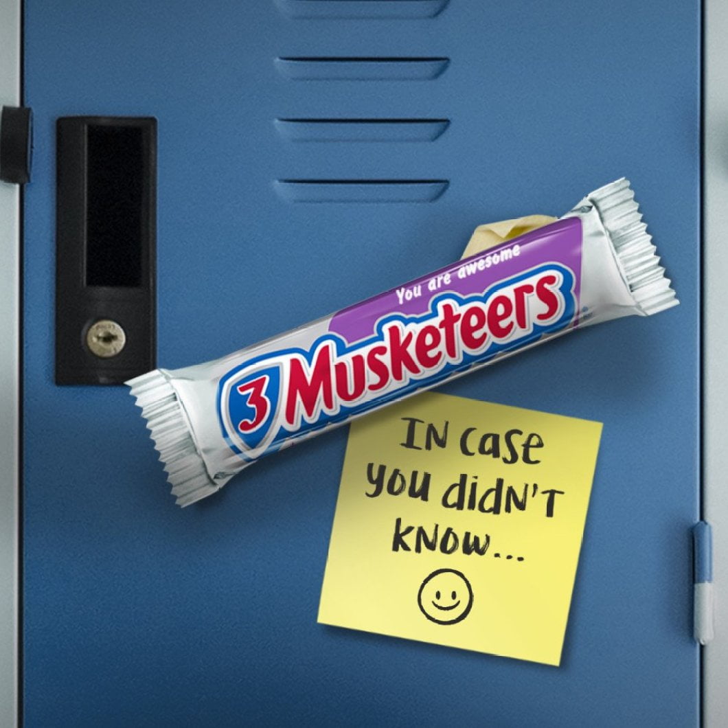 3 MUSKETEERS Chocolate Singles Size Candy Bars 1.92-Ounce Bar 36-Count Box