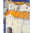 thumbnail image 3 of Marie, Susanne 15x18 Black Modern Framed Museum Art Print Titled - Village Rooftops, 3 of 5