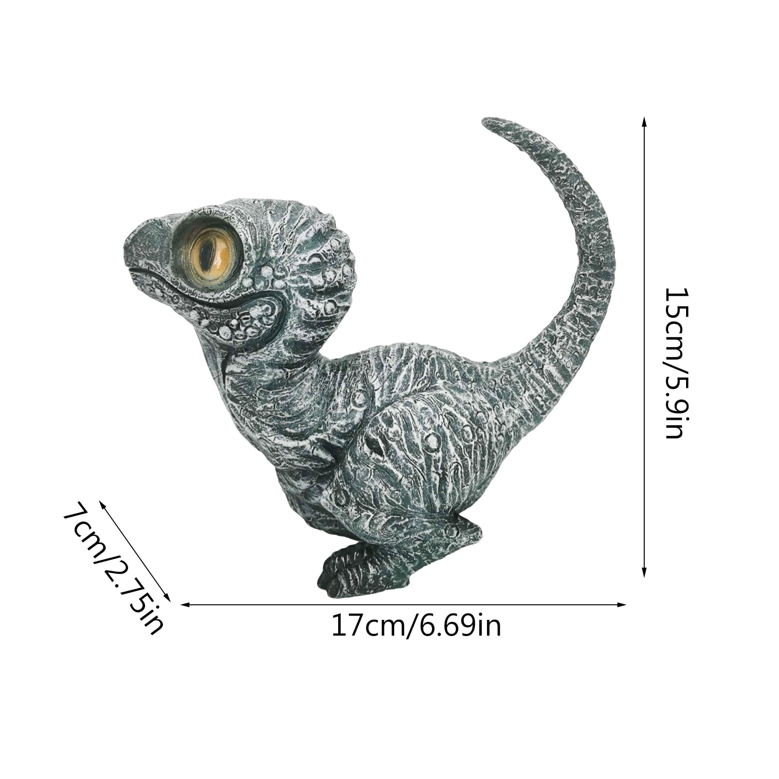 New Dinosaur Garden Statues, Resin Velociraptor Ornament, Realistic