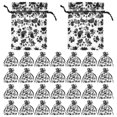 thumbnail image 1 of 50pcs Paw Print Organza Bags Jewelry Drawstring Bag Dog Toy Storage Bag Transparent Gauze Bag for Jewelry Birthdays Party Favors, 1 of 4