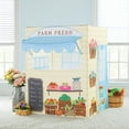 thumbnail image 6 of Martha Stewart Kids' Farmer's Market Play Tent: Children's Large Indoor Playhouse for Playroom, Bedroom and Classroom Pretend Play, 6 of 6