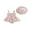 Pink, variant on BemeyourBBs 2Pcs Newborn Baby Girl Summer Clothes Smocked Outfit Romper Dress Sleeveless Square Neck Floral Cherry Print Smocked Dress Sunhat Set