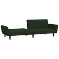 thumbnail image 4 of vidaXL 2-Seater Sofa Bed Dark Green Velvet, 4 of 9