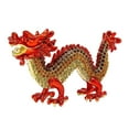 thumbnail image 2 of TISHITA Alloy Dragon Figurine Dragon Sculpture Fengshui Crafts Animal Sculpture Mini Dragon Figurine for Office Living Room Bookshelf Red, 2 of 8