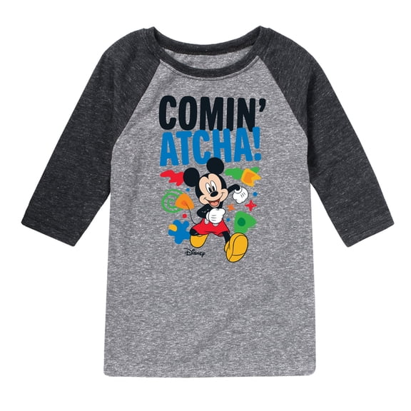 Disney Jr - Comin' Atcha - Toddler & Youth Raglan Graphic T-Shirt