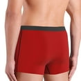 thumbnail image 4 of Men's Boxer Briefs, dark-red Soft Comfy Mens Underwear Boxer Briefs Breathable With Widen Waist, 4 of 7