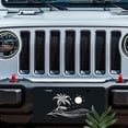 thumbnail image 5 of License Plate, Tropical Night Sketch Decorative Front,Personalized Stainless Steel License Plate Cover For Men Women,12.2" X 6.2", 5 of 6