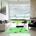thumbnail image 6 of Ahgly Company Indoor Rectangle Patterned Green Snake Green Area Rugs, 2' x 4', 6 of 6