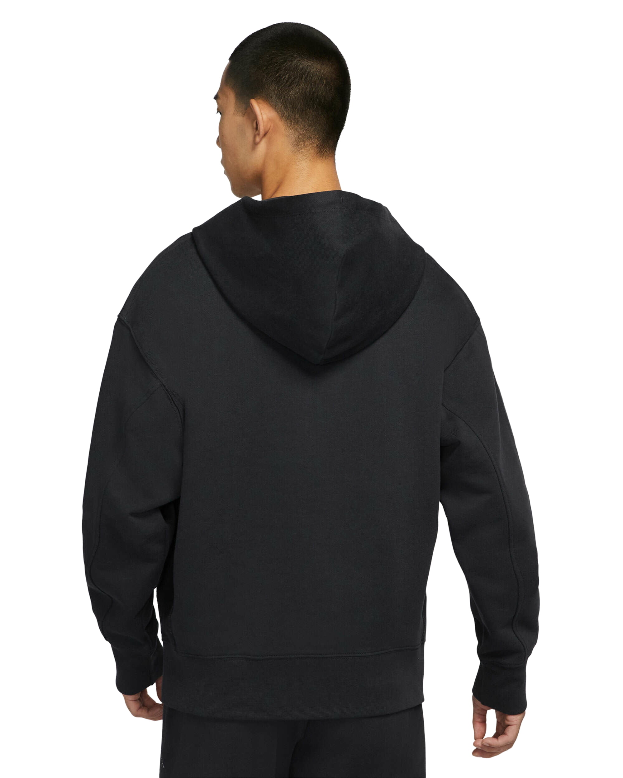 Men's Nike Sportswear Black Retro Logo French Terry Half Zip Men's Nike Sportswear Black Retro Logo French Terry Half Zip