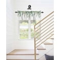 thumbnail image 6 of Pastoral Green Eucalyptus Leaves Window Valances for Kitchen,Rod Pocket Valance Privacy Small Curtain,Watercolor Plant Branches Window Treatment Drapes for Bedroom Laundry Room Farmhouse Home Decor, 6 of 8