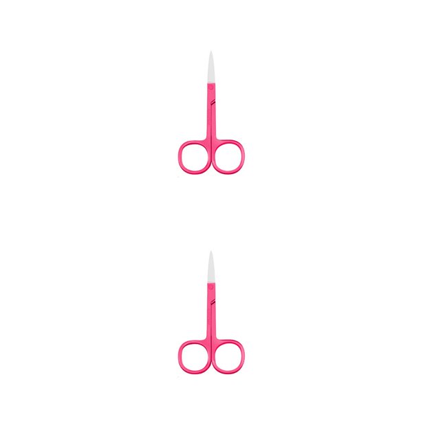 Guardurnaity Pinza para cutículas de uñas, tijeras de acero inoxidable, recortador de cejas, pinzas para el pelo de la nariz llevadas por el hombre, Fucsia 2piezas Guardurnaity CBP288349
