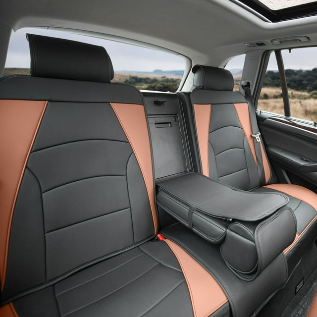 Ultra Comfort High Grade Leather Seat Covers For Car Truck SUV Van - Rear Set