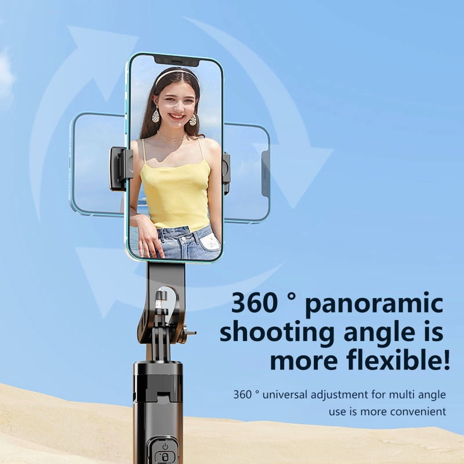 DODOUP Selfie Stick Tripod Stand for iPhone Samsung Huawei Cellphone 1.3m Extendable Phone Tripod with Wireless Remote
