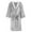 Gray, variant on EFINNY Women's Flannel Robes Soft Warm Plush Nightgowns Spa Bathrobe Lacework Sleepwear Ladies Knee Length Bath Gown