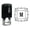 Black, variant on Printtoo Alphabet M Monogram Initial Square Swirl Border Self Inking Rubber Stamp Office Stationary