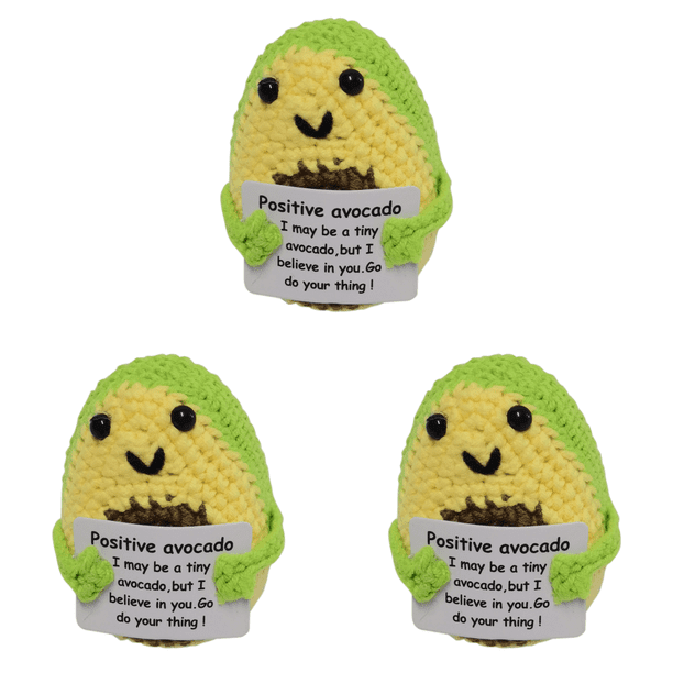 Juguete Patata Punto Con Tarjeta Positiva Muñecas Ganchillo Inspiradoras Regalos (K)