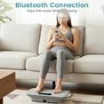 thumbnail image 2 of Gymax Vibration Plate Exercise Machine w/ Gravity Sensor Remote Control Bluetooth Grey, 2 of 10