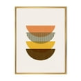 thumbnail image 1 of Designart Abstract Geometric Half Moons In Earth Tones FLOAT FRAME WALL ART, 1 of 4