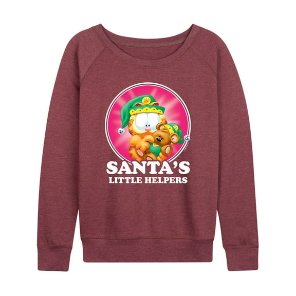 Garfield - Santas Little Helpers - Women's Lightweight French Terry Long Sleeve Shirt