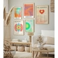 thumbnail image 5 of LOLUIS Aesthetic Wall Decor, Aura Energy Spiritual Gradient Trendy Print, Pink Mental Health Posters (Daily Affirmations Aura Poster, Unframed 12"x18"), 5 of 5