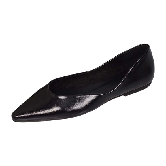 Women Casual Shoes Pointed Toe Ballet Shoes Slip On Casual Shoes Daily Footwear Minimalist Soft Sole Shoes For All Day Comfortable Wear ,Us Size:8