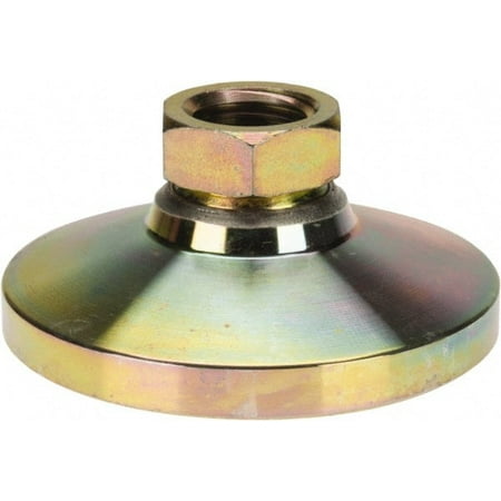 

Gibraltar 20000 Lb Capacity 1-8 Thread 1-7/8 OAL Zinc Stud Tapped Pivotal Socket Mount Leveling Mount 4 Base Diam Zinc Pad 1-3/8 Hex