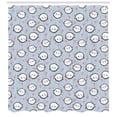 thumbnail image 3 of Ambesonne Narwhal Shower Curtain, Cartoon Whales Hearts, 69"Wx70"L, Multicolor, 3 of 3