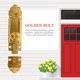 thumbnail image 4 of GOOHOCHY Estilo europeo Alloy Diapositiva Puerta Perno Barril Pestillo Puerta Vintage Cerradura de Seguridad, 4 of 7