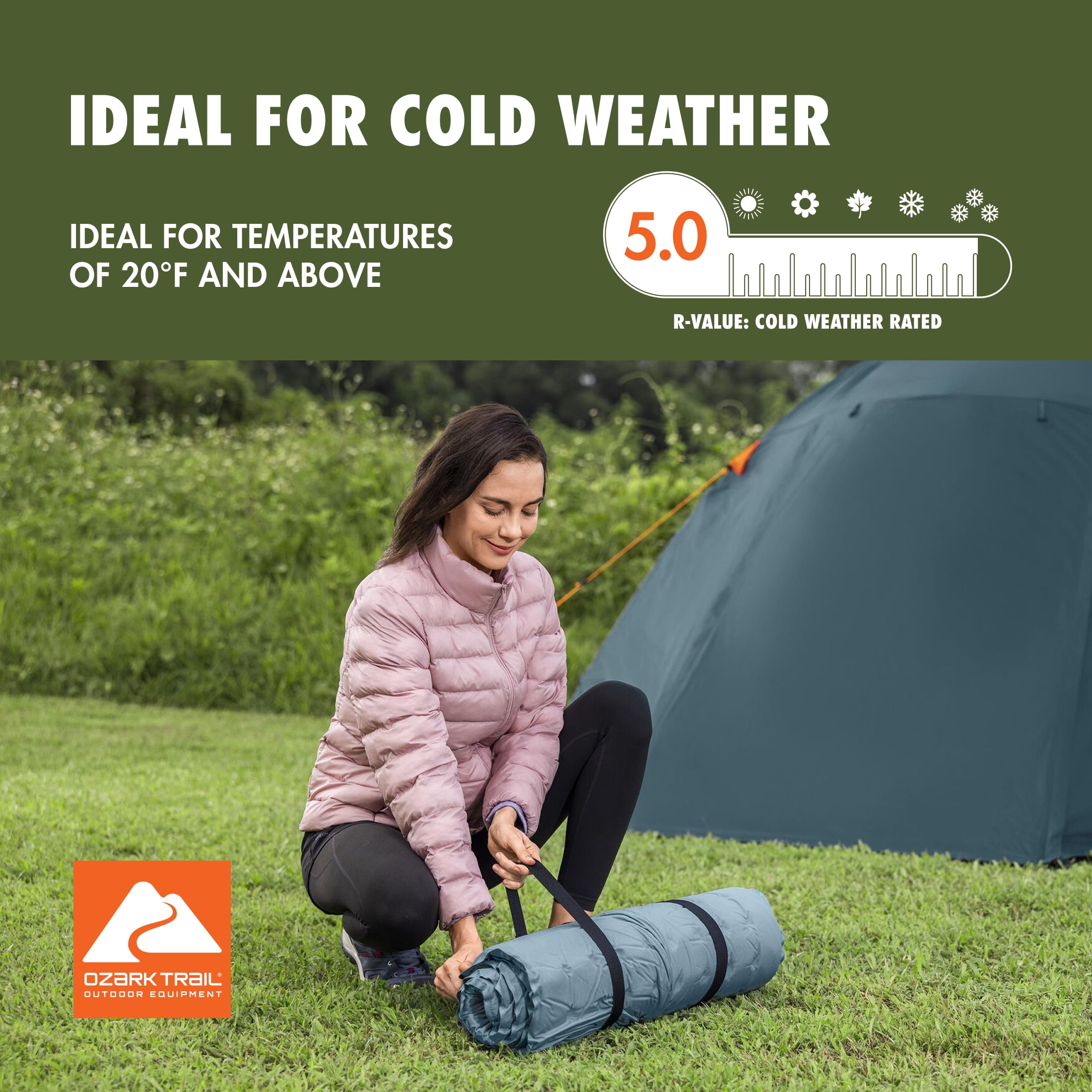Ozark Trail Self-Inflating Large Rectangular Sleeping Pad