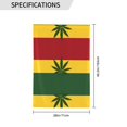 thumbnail image 3 of Jamaican-Flag-Leaf Welcome Large House Flag Vertical Double Sided 28x40 Inches Yard Porch Outdoor Decor, 3 of 6