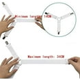thumbnail image 6 of 3 Clips Bed Corner Holder Bed Sheet Fasteners Mattress Cover Clips Heavy Duty Bedding Sheets Elastic Straps Adjustable 4PCS (White, 3 Clips), 6 of 6
